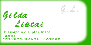 gilda liptai business card